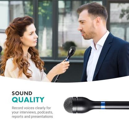 Movo HM-M2 Dynamic Omnidirectional Handheld Interview Microphone with 3-Pin XLR Connector