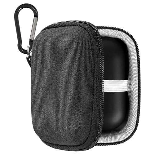 Geekria Shield Earbuds Case Compatible with Echo Buds 2023 Wireless Earbud, Replacement Hard Shell Travel Carrying Bag with Cable Storage (Dark Grey) - size: Large-Echo Buds 1st Gen