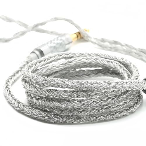 IEM Replacement Cable, 24-Core Silver-Plated, 4.1ft (1.25m), 4.4mm Balanced to QDC & 0.78mm 2-Pin for in-Ear Monitors - size: 4.4mm-QDC