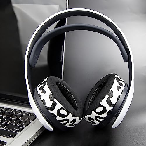 SOULWIT Earpads for Sony PS5 Pulse 3D Wireless Headset, Cooling Gel Replacement Ear Pad Cushions with Noise Isolation Foam - Snow Leopard - color: Snow Leopard