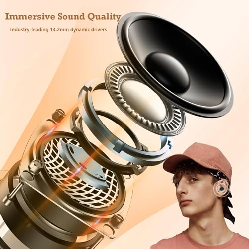 Xmenha Mini Invisible Small Bluetooth Earbuds Sleeping for Small Ears Low Profile Tiny Hidden Discreet Smallest Earbuds for Work Sleep Ear Buds Invisible Headphones Buds - color: Nude