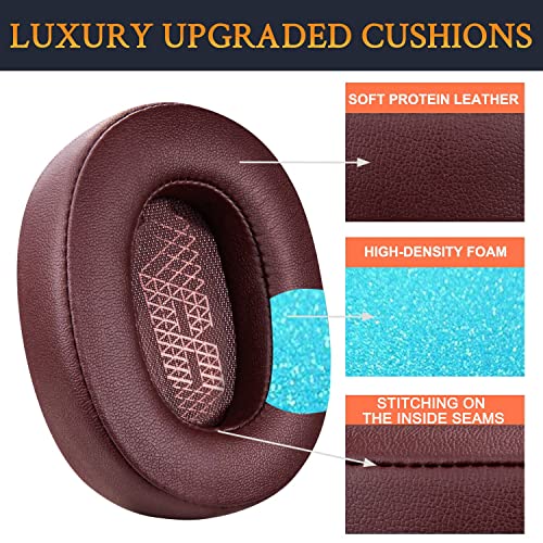 SOULWIT Professional Replacement Ear Pads for JBL Live 500BT/Live 500 BT Around-Ear Wireless Headphone, Earpads Cushions with Softer Protein Leather, Noise Isolation Foam - Red - color: Red