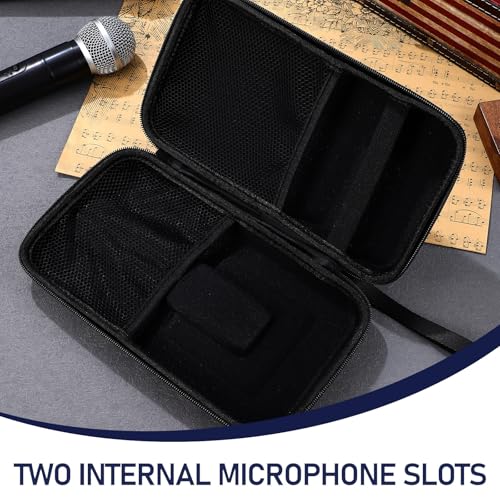 Beaupretty Microphone Carrying Bag Portable Mic Storage Case Padded Protective Carrier for Mic Suitable for Travel and Live Performance