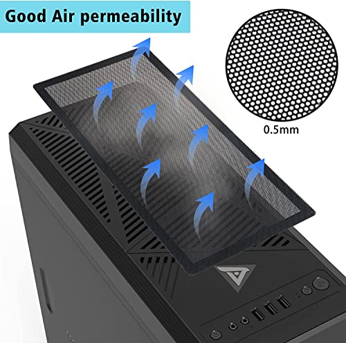 Magnetic PC Case Dust Mesh Filter, 280 x 140mm Fan Cooling Cover, 4 Pack