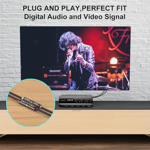 J&D 2 RCA Extension Cable, RCA Cable, Gold Plated Copper Shell Heavy Duty 2 RCA Male to Female Stereo Audio Extension Cable for Amplifiers, TV, 25 Feet - size: 25 Feet