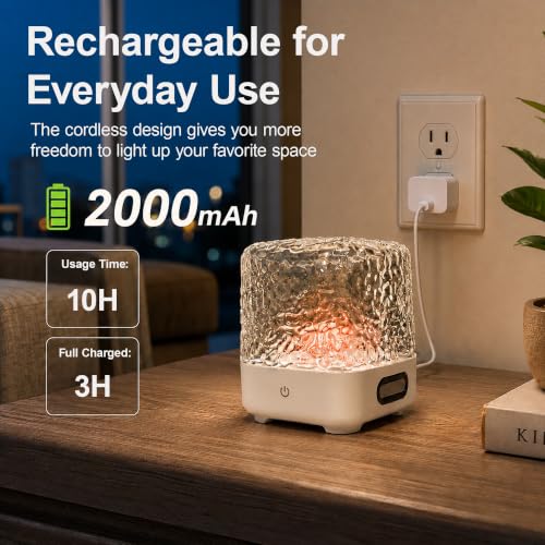 Spa-Like Shower Light, Waterproof LED Shower Lamp with Bluetooth Speaker | 16 Colors Rechargeable Ocean Wave Projector Light with Remote & Touch Control, Mood Light for Inside Shower Bathroom Bathtub
