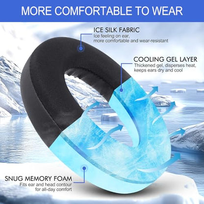 Replacement Ear Pads for Bose 700, Cooling Earpad Cushions for Bose NC700 - color: Matte Black-Cooling