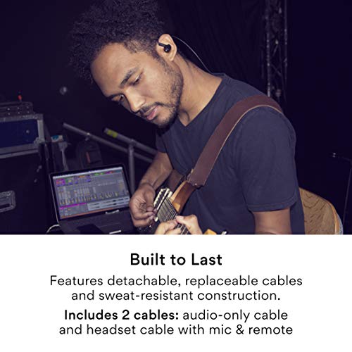 MEE audio Professional MX4 PRO Quad-Driver Hybrid Musicians In Ear Monitor Headphones with High-Resolution Reference Sound; Noise Isolating Earbuds Earphones with Detachable Cables, Black - color: Black, size: MX4 PRO