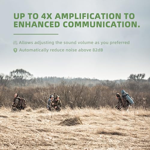 PROHEAR Electronic Ear Protection for Shooting with 4X Sound Amplification, Gun Range Hearing Protection Muffs, NRR 23dB Noise Reduction Headphones for Hunting, Green - style: Electronic-green