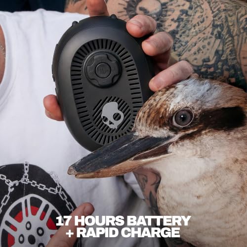 Skullcandy Session 540 Portable Lightweight Bluetooth Speaker - True Black | Waterproof, Dustproof, 17 Hours of Playtime, Built for Home, Outdoors, Party, Travel, Big Sound, iPhone Android Compatible - color: True Black