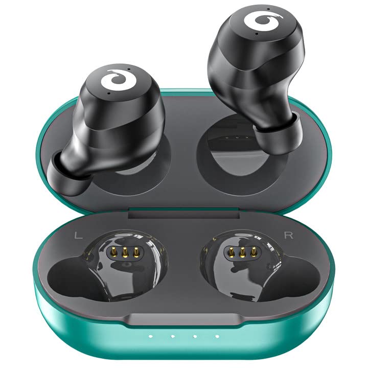 X9 Wireless Earbuds Bluetooth 5.3 Headphones Waterproof Stereo Earphones in Ear Touch Control with Microphone Headset with Deep Bass for Sport, Gaming and Running (Green-Gray) - color: Green