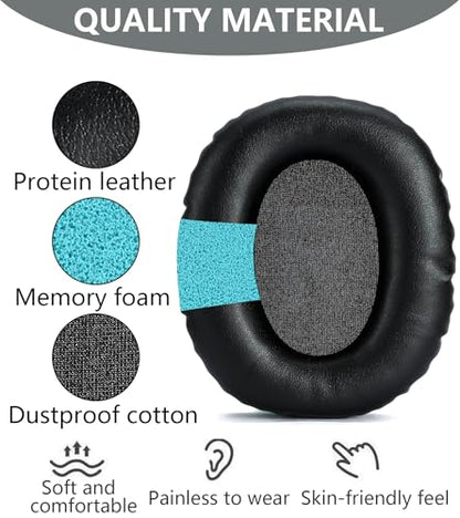 Replacement Ear Pads Compatible with AKG K371 Black | Also suitable for AKG K361 K361BT K371BT wired wireless headphones High-quality protein leather ear pads earmuffs