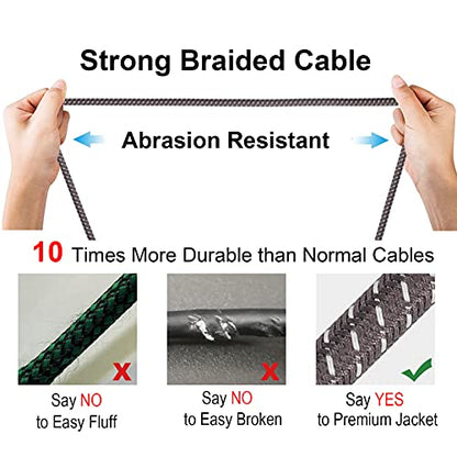 XLR Microphone Cables Braided 50 Feet 6 Packs | Premium Durable Balanced 3 Pin XLR Male to Female Patch Cords for Mic DJ Recording, Noiseless, 22AWG - size: 6-Pack 50ft