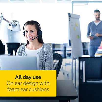 Jabra Evolve 20 MS Teams Wired Headset, Mono Telephone Headset for Greater Productivity, Superior Sound for Calls and Music, USB Connection, All Day Comfort Design - size: Single-ear, style: Teams Certified