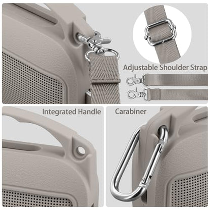 Silicone Cover for Bose SoundLink Flex Portable Speaker 2nd Gen | Scratch-resistant, Unhindered Sound, Silicone Construction, Portable Carrying Silicone Cover, Sandstone Silicone Cover - color: Sandstone Cover