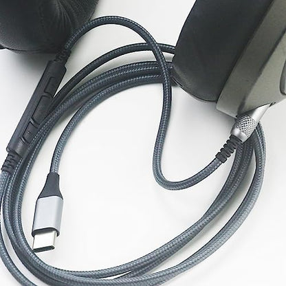 NewFantasia USB C Audio Cable Compatible with Sennheiser HD598 HD598Cs HD560s HD598SE HD620S HD400PRO HD599 HD505 Headphone, Remote Volume Mic Compatible with iPhone 17/ Air /16/15/iPad