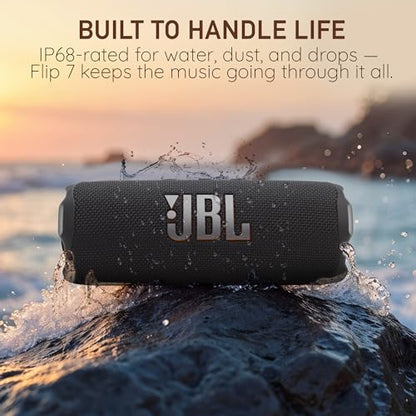 JBL Flip 7 Portable Bluetooth Speaker, IP68 Waterproof, Dustproof, Drop-Proof, PushLock System, AI Sound Boost, 16H Battery – Purple – Boomph's Comprehensive Ultimate Performance Cloth Solution - color: Purple