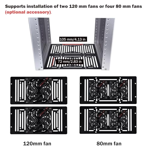 GeeekPi 12U Network Rack, 10 inch Mini Server Rack for Network, Servers, Audio, and Video Equipment, DeskPi RackMate T2 Rackmount, 10.23 inch Depth - color: Silver