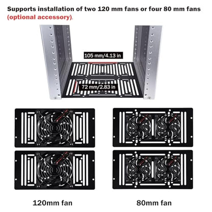GeeekPi 12U Network Rack, 10 inch Mini Server Rack for Network, Servers, Audio, and Video Equipment, DeskPi RackMate T2 Rackmount, 10.23 inch Depth - color: Silver