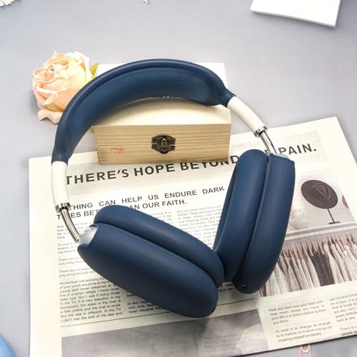 3 in 1 Silicone Case Cover Compatible with Apple Airpods Max Headphones, Anti-Scratch Ear Pad Case Cover Ear Cups Cover and Headband Cover Compatible with Apple Airpod Max (Midnight Blue) - color: Midnight Blue