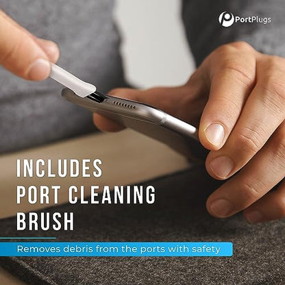 Multi Port Dust Plug Kit 25 Pieces for USB C, Lightning, Micro USB, 3.5mm | Covers USB C, Lightning, Micro USB and 3.5mm ports, reusable protection for mixed device collections