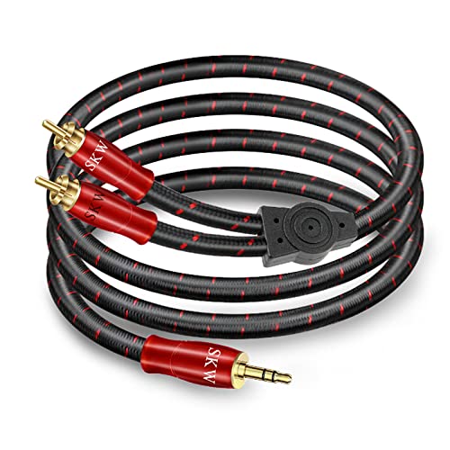 SKW 3.5MM to 2RCA Audio Stereo Cable Entry Level HC Series Cable 3.2ft/1M - size: 3.2ft (1m)