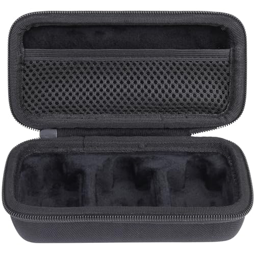 Aenllosi Hard Case for Rode ME/GO III/GO II Dual Channel Microphone, Black | EVA hard shell, Water-resistant design, Impact-resistant design, Protective case only - color: Black