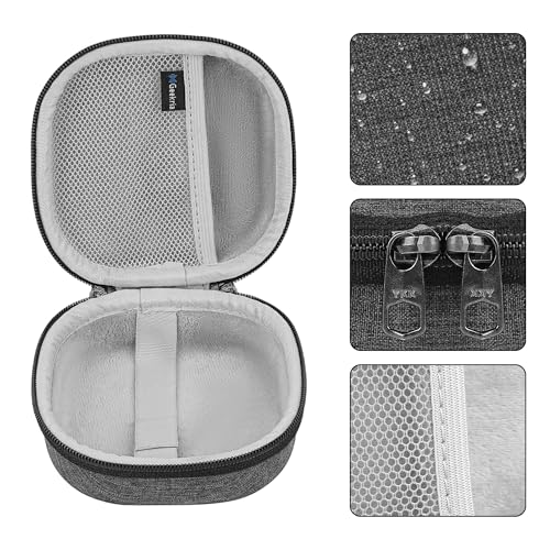 Geekria Hard Shell Carrying Case Compatible with Bose SoundLink Micro II Bluetooth Speaker, Portable Travel Bag with Cable Storage, Protective Cover with Keychain Hook (Dark Grey) - color: Dark Grey