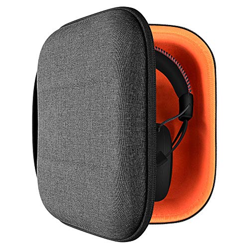 Geekria Shield Headphones Case Compatible with Hyperx Cloud III, Cloud II, Cloud Stinger Core and More, Replacement Hard Shell Travel Carrying Bag with Cable Storage (Dark Grey)