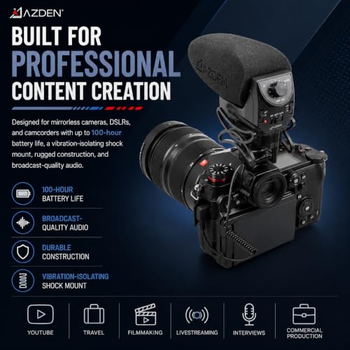 AZDEN SMX-30V Stereo/Mono Mixable Video Microphone