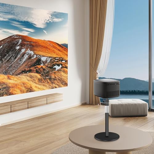 Projector Stand, Desktop Projector Mount with Height Adjustable | 1/4" Screw Compatible with XGIMI, TMY, Nebula, HAPPRUN and Mini Projector, Portable Stand for Camera/Phone/Webcome/Light