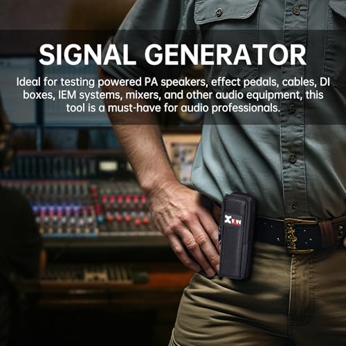 Xvive AT-1 Portable Audio Tester,Signal Generator, XLR Cable Tester, Phantom Power Checker, Input Level Meter & Headphone Monitor, Audio Tool for XLR Cable,PA/IEM System, Mixers, DI Box - style: AT-1