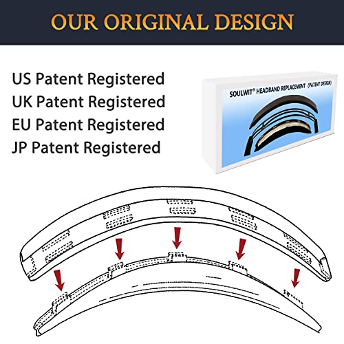 SOULWIT Headband for Bose QC35 & QuietComfort 35 II (QC35 ii) Headphones, Replacement Headstrap Pad Repair Part (Blue) - color: Blue