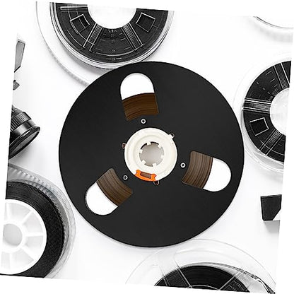 FAVOMOTO 3holes Empty Aluminum Alloy Take up Reel Design for Recording Low Noise High Output Durable Reel for Magnetic Tape