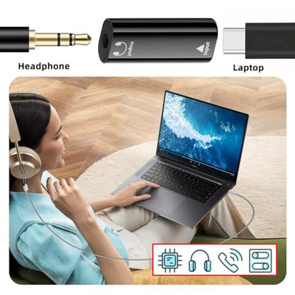 chenyang 2 Pack USB C to 3.5mm Headphone Plug/Jack Adapter Support Hi-Res 16bits 48KHz HiFi Sound Quality with DAC Chip - style: HiFi 48kHz/16bit USB C Female