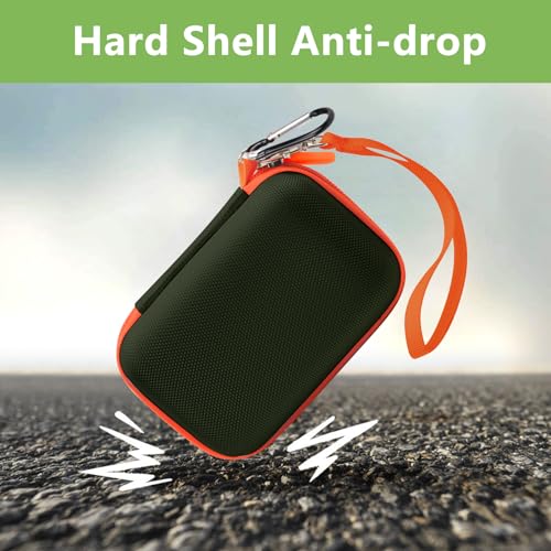 Speaker Case for JBL Go 5/4/3, Case Only | Hard Case, Mesh Pocket for Charging Cable, Compact Travel Carry, Speaker Not Included, Green - color: Green