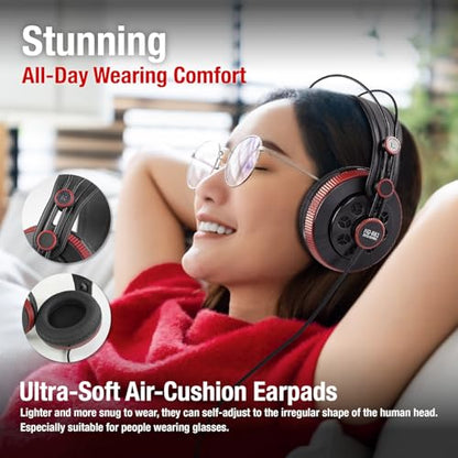 Superlux HD681 AIR Semi-Open Studio Headphones, 50mm Drivers, 32Ω, Black - size: HD681AIR