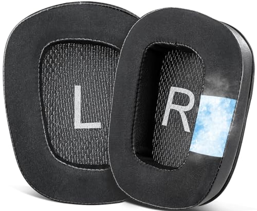 SOULWIT Cooling Earpads for Logitech G935/G933/G930/G432/G35 - Black | for G35/G930/G933/G935/G633/G635/G533/G430/G431/G432/G433/G332/G230/G231/G233 Headphones - color: Black