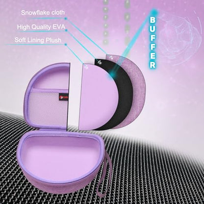 XANAD Hard Case for JBL Junior JR 470NC/460NC/320 Kids Headphones, Purple | for iClever BTH12 HS19 BTH20 BTH22 BTH26/Candy Bila/Acer/JBL/MIDOLA/JoySpark/JLab/ADOOPE/Spiderman/EarFun/ Etc Kids Headphone - color: Purple