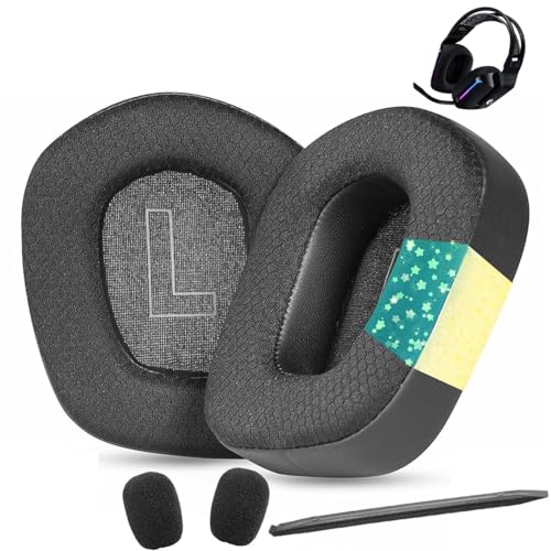 G733 Cooling Gel Ear Pads Replacement Compatible with Logitech G733 G535 G335 Wireless Gaming Headset Ear Cushions Mesh Fabric Earpads