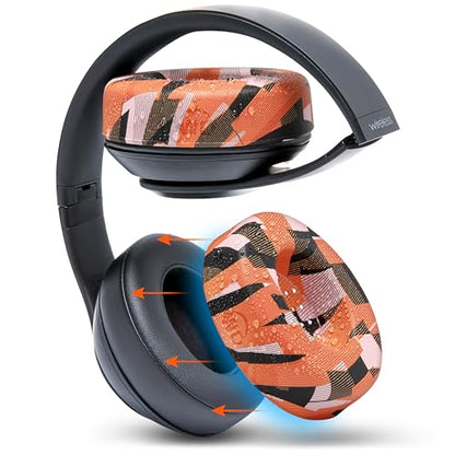 WC SweatZ Studio - Patented Covers for Beats Studio 3 (A1914) & 2 (B0500) | Made by Wicked Cushions | Made with Premium Silicone | Also fits B0501 | Orange Prism - color: Orange Prism