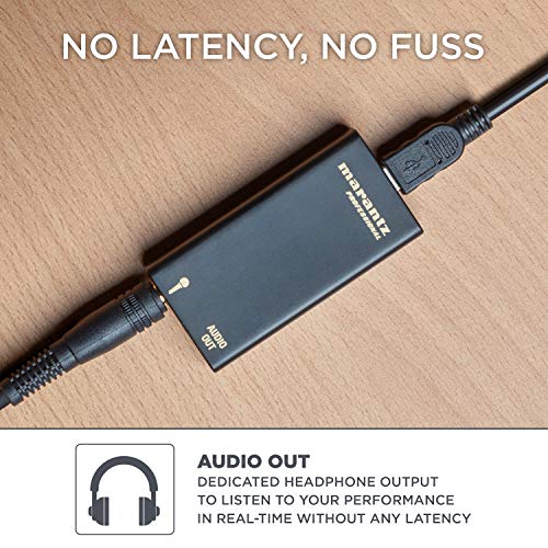 Marantz Professional Marantz Pro M4U – USB Condenser Microphone With Audio Interface, Mic Cable and Desk Stand – For Podcast Projects, Streaming and Recording Instruments