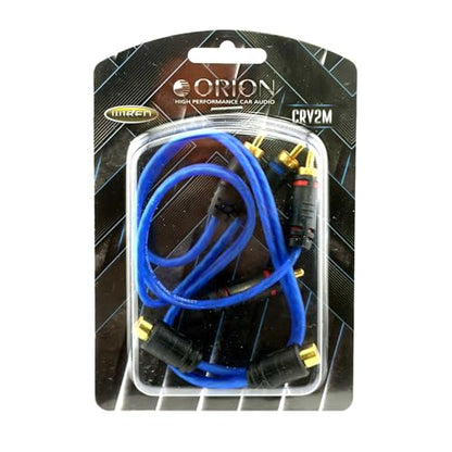 ORION Cobalt CRY2M (1 Foot) RCA Y Adapter 1 RCA Female to 2 RCA Male Stereo Car Audio | Splitter Cable for Amplifiers, Hi-Fi Systems, Speakers, Home Theater, Subwoofers (2 Pack) - style: 1 FEMALE - 2 MALE