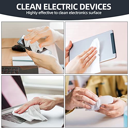 Technical Prep Pads Cleaning Wipes | Pre-Moistened Concentration Electronic Wipes Sheets, Surface Cleaning for Computers, Printer, Electronics, Industrial, Thermal Paste Remover (80PCS, 5"×6") - size: 80PCS