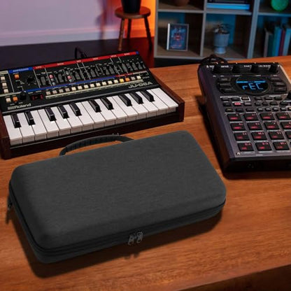 Sampler Case Compact Portable Audio Interface Bag Black Shockproof Hard Travel