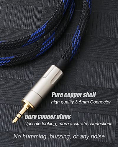 Audiophile HiFi OFC Audio Cable 3.5mm Male to 2 RCA Male Audio Cable for Connects a Smartphone, Tablet, or MP3 Player to a Speaker or Other RCA-Enabled Devices (3M(9.9FT)) - size: 3M(9.9FT)
