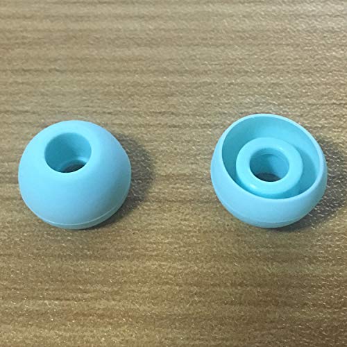Replacement Silicone Earbuds Ear Tips Eargels Buds Set Compatible with Beats Powerbeats 3 Powerbeats 2 Wireless in-Ear Earphones (4 Pairs/Aqua Blue) - color: Aqua Blue