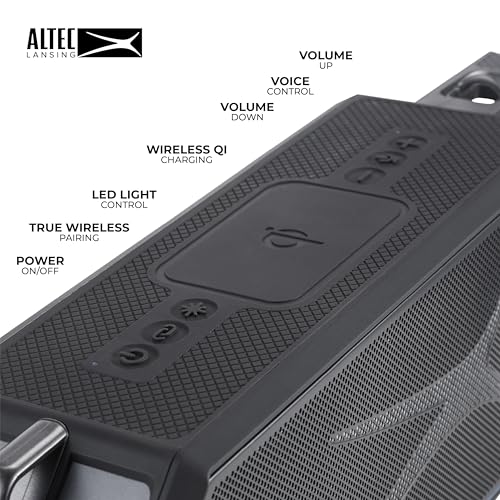 Altec Lansing - Portable Bluetooth Speaker, Waterproof IP67
