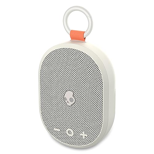Skullcandy Kilo Wireless Bluetooth Speaker - IPX7 Waterproof Mini Bluetooth Speaker with 24 Hour Battery, Downward Firing Passive Radiator, and True Wireless Pairing - Perfect for Outdoor (Bone) - color: Old Bone