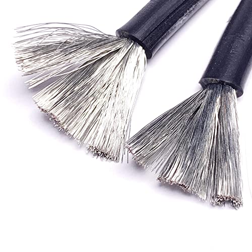 CNCESS RCA to Banana Plug Silicone Wire Speaker Cable (12AWG, 3 Feet) - size: 12AWG 3 Feet